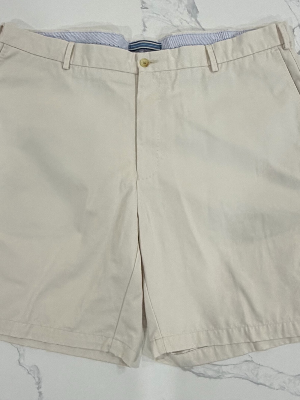 Peter Millar Men's Flat Front Chino Shorts Sz 44 100% Pima Cotton 9" Inseam